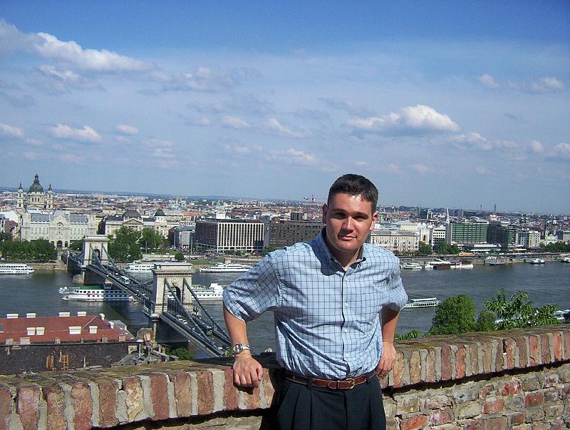 100_1842.jpg - In the Castle District, overlooking the Chain Bridge and Pest