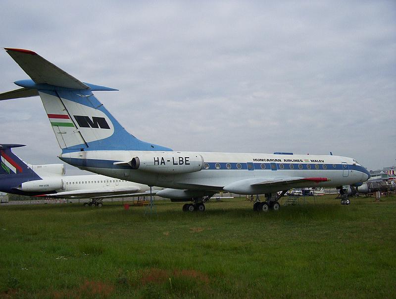 100_1852.jpg - A Tupolev 134 aircraft, once used by Malév
