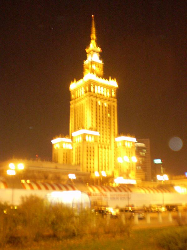 120.JPG - The Palace of Culture and Science by night