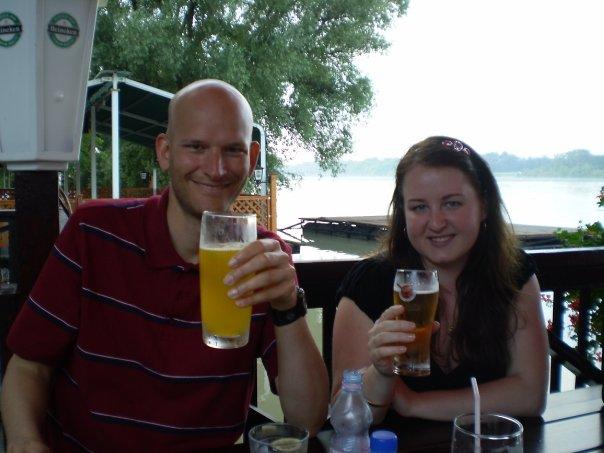 30_romai_part.jpg - Római-part, Budapest -- Dinner along the Danube. David Wink and Bernadett Báll