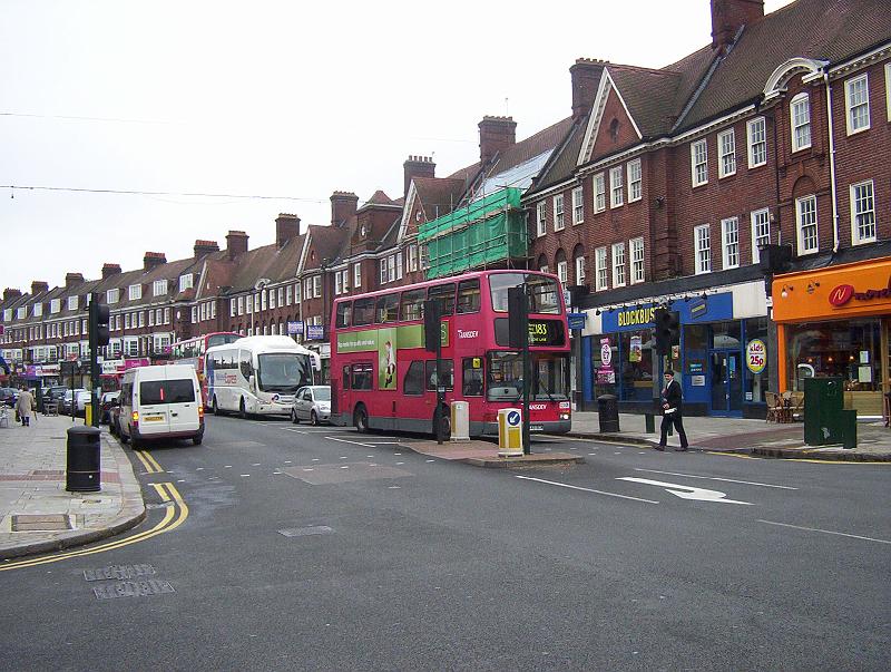 100_2323.jpg - Golders Green--this neighbourhood has a significant Eastern European and Jewish population. We came across a number of Jewish bakeries, as well as a Hungarian restaurant.