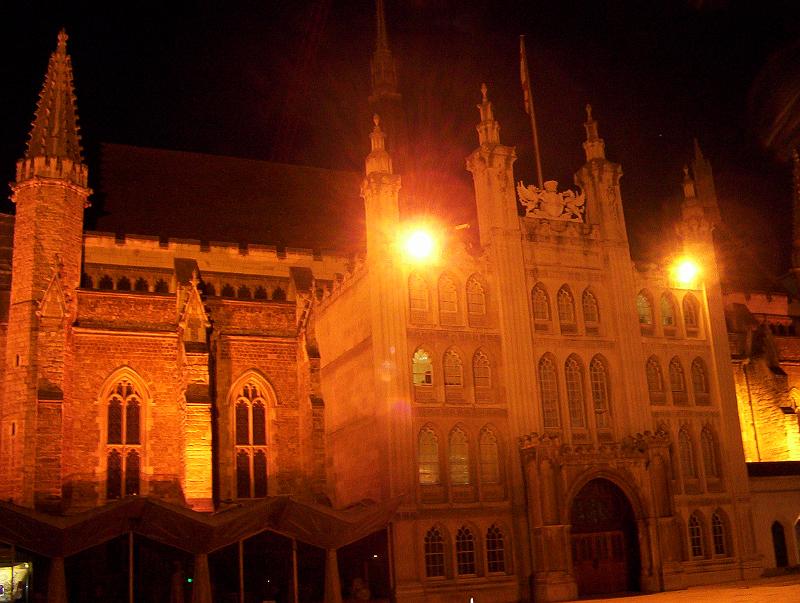 100_2392.jpg - The Guild Hall, by night