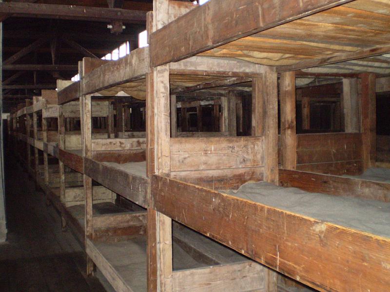 257.JPG - Inside the barracks at Majdanek